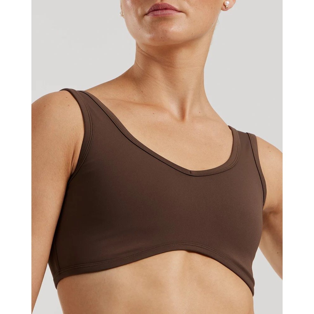 Women's Best Essential Contour Bra Cocoa‎ Low Impact Sports Bra size large